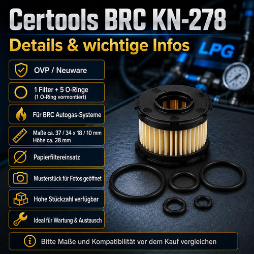 Gasfilter 278 für brc et98 - 278,